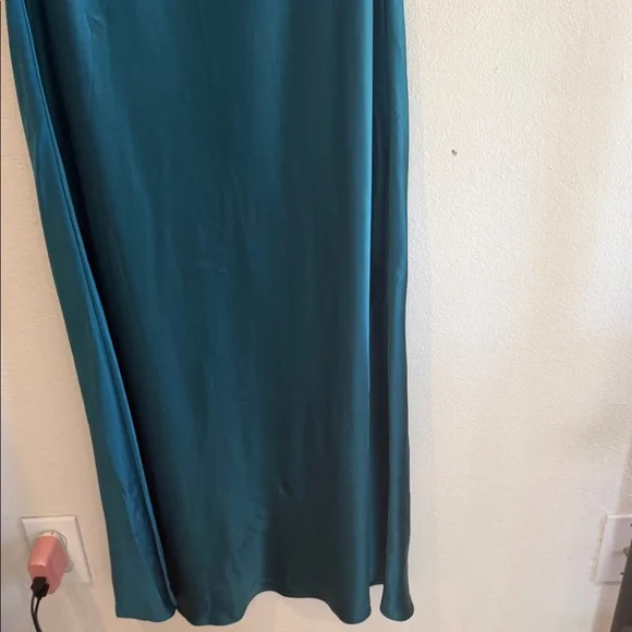 Reformation 💯 silk Teal Midi Dress - Picture 4 of 13